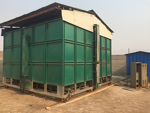 4.2mx4.2mx2.8m electric furnace, rated power 1200kw, maximum temperature 1100 °C
